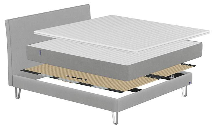 Upholstered bed assembly